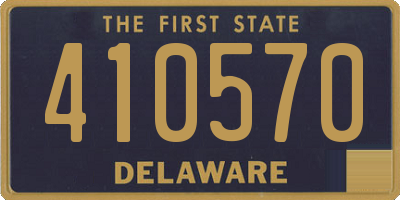 DE license plate 410570