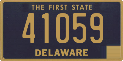 DE license plate 41059