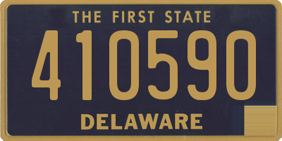 DE license plate 410590
