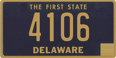 DE license plate 4106