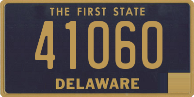 DE license plate 41060