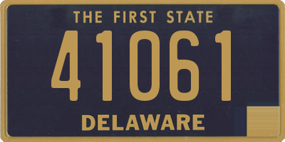 DE license plate 41061