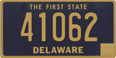 DE license plate 41062