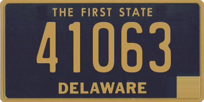 DE license plate 41063