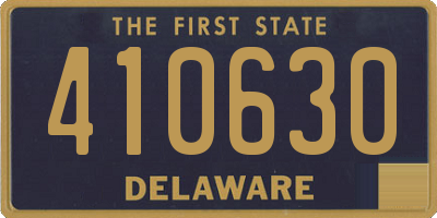 DE license plate 410630