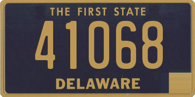 DE license plate 41068