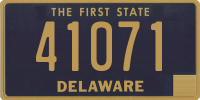 DE license plate 41071