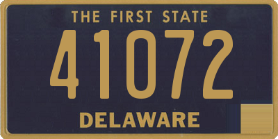 DE license plate 41072