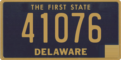 DE license plate 41076