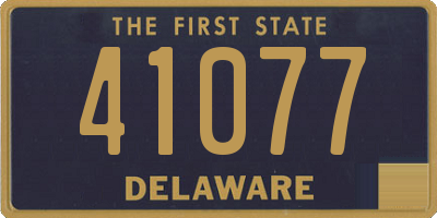 DE license plate 41077