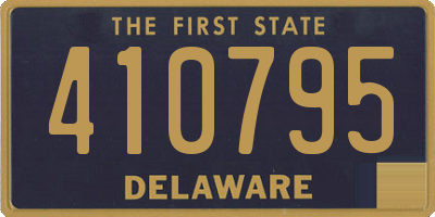 DE license plate 410795