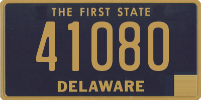 DE license plate 41080