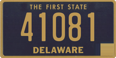 DE license plate 41081