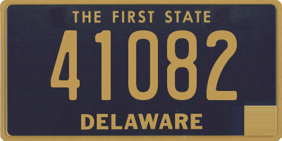 DE license plate 41082