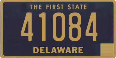 DE license plate 41084