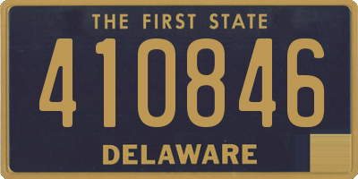 DE license plate 410846