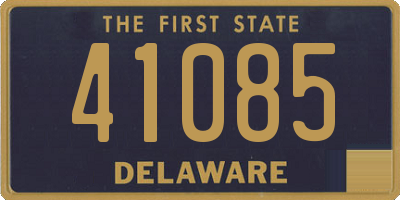 DE license plate 41085