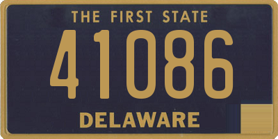 DE license plate 41086