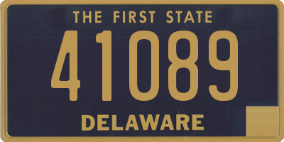 DE license plate 41089