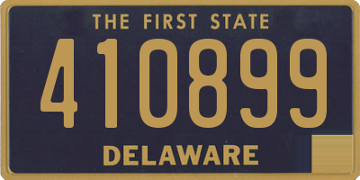 DE license plate 410899