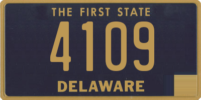 DE license plate 4109