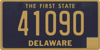 DE license plate 41090