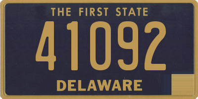 DE license plate 41092