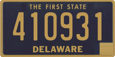 DE license plate 410931