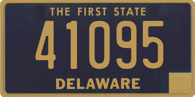 DE license plate 41095