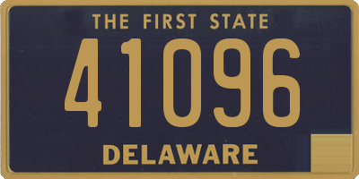 DE license plate 41096