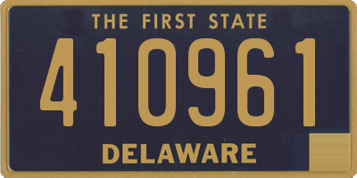 DE license plate 410961