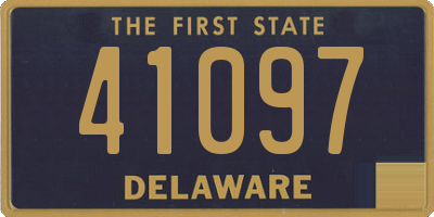 DE license plate 41097