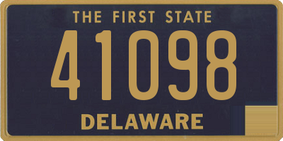 DE license plate 41098