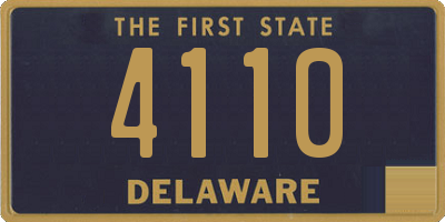 DE license plate 4110