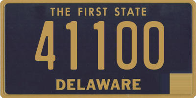 DE license plate 41100