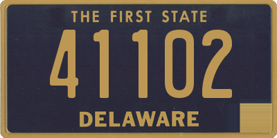 DE license plate 41102