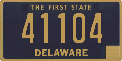 DE license plate 41104