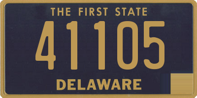 DE license plate 41105