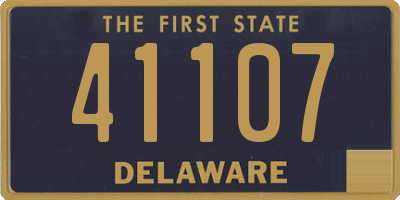 DE license plate 41107