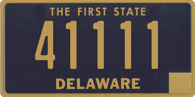 DE license plate 41111