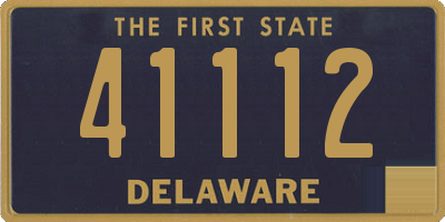 DE license plate 41112