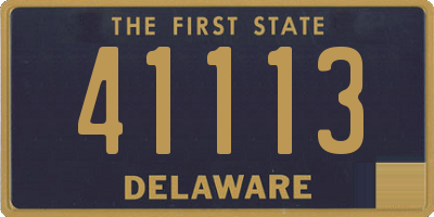 DE license plate 41113