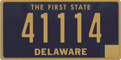 DE license plate 41114