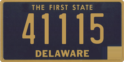 DE license plate 41115