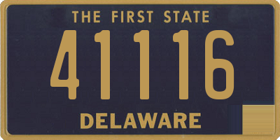 DE license plate 41116