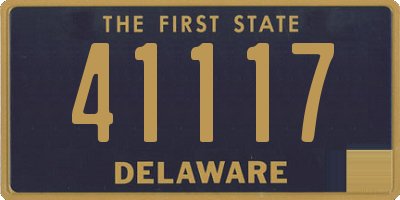 DE license plate 41117