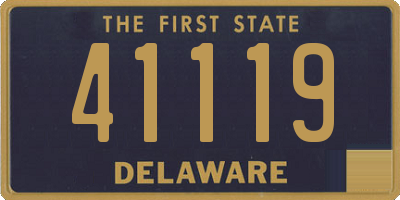 DE license plate 41119