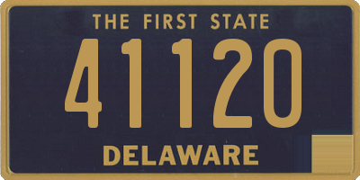 DE license plate 41120