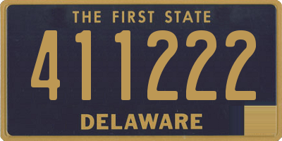 DE license plate 411222