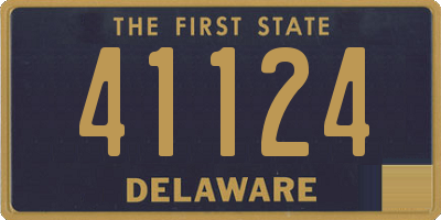 DE license plate 41124